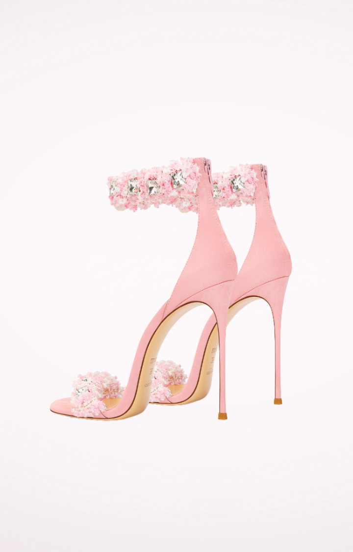 PETAL GRENADE HEELS - SUGAR PINK
