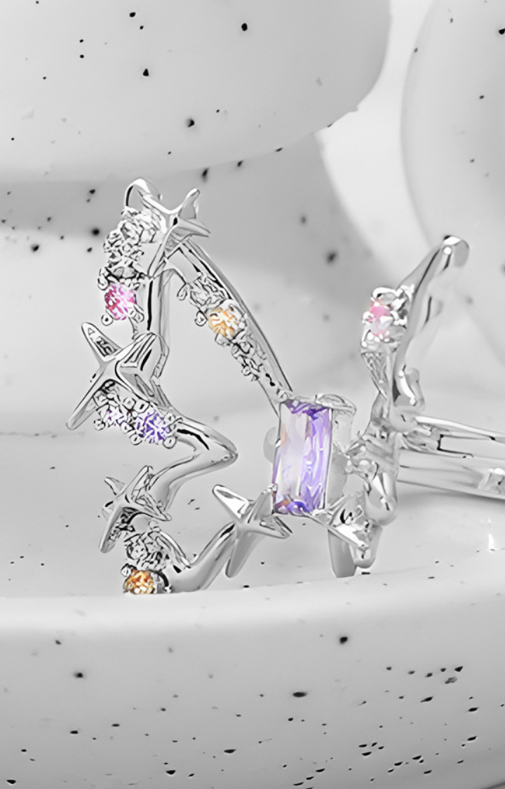 STARLIGHT BLOOM BUTTERFLY RING