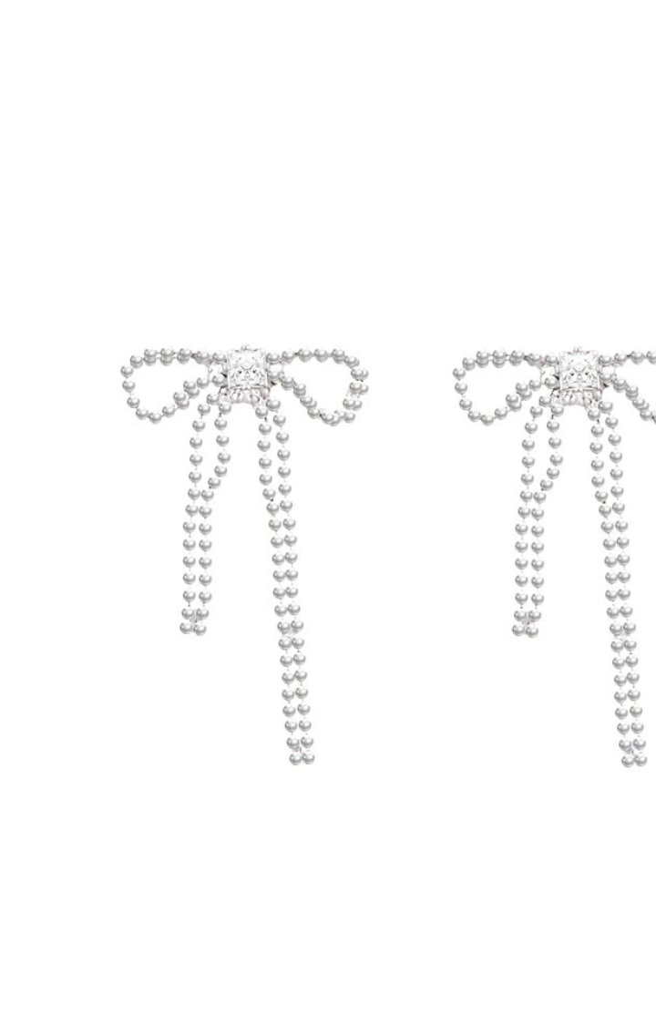 ICE RIBBON DROP EARRINGS