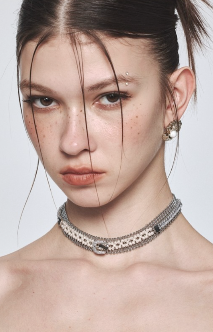 VEIL PEARL CHAIN CHOKER