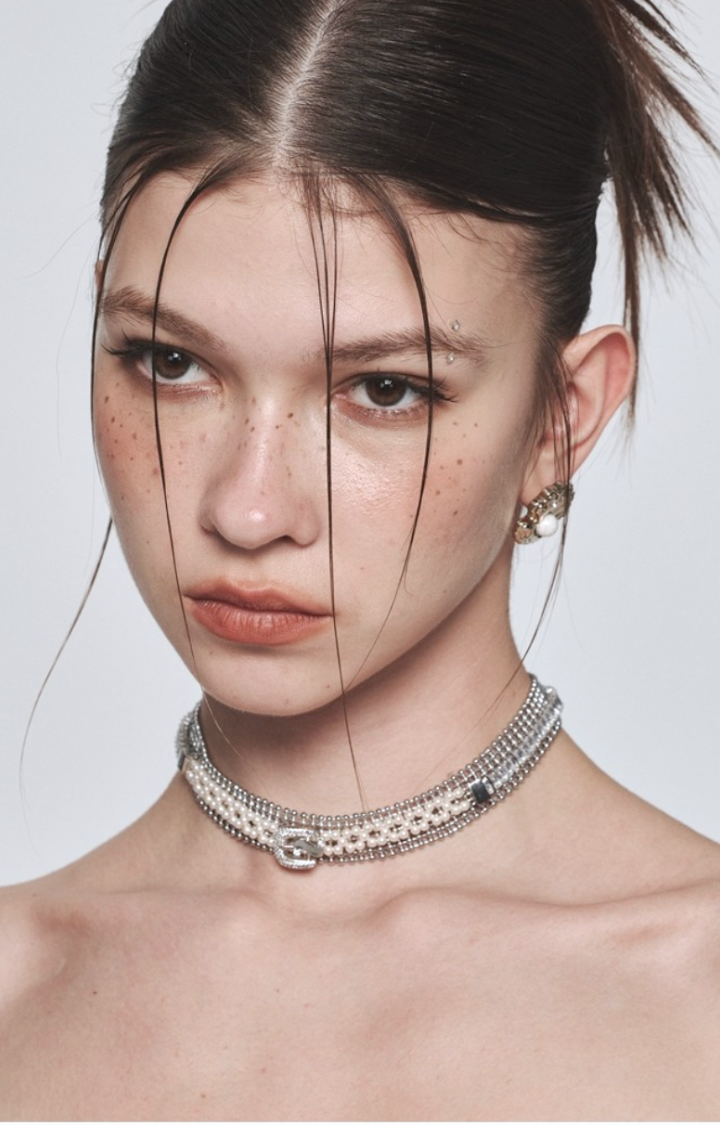 VEIL PEARL CHAIN CHOKER