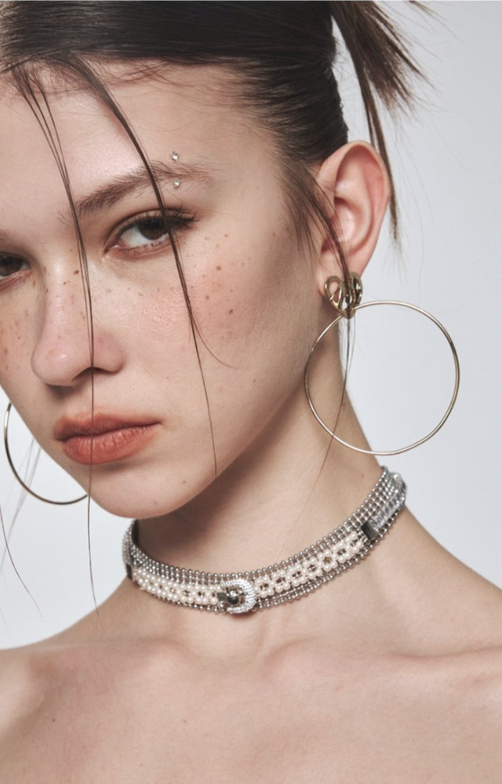 VEIL PEARL CHAIN CHOKER