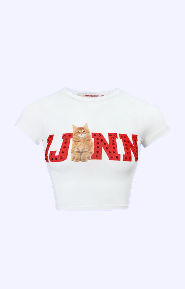 REBEL KITTY CROP TEE – CUTE WITH CLAWS