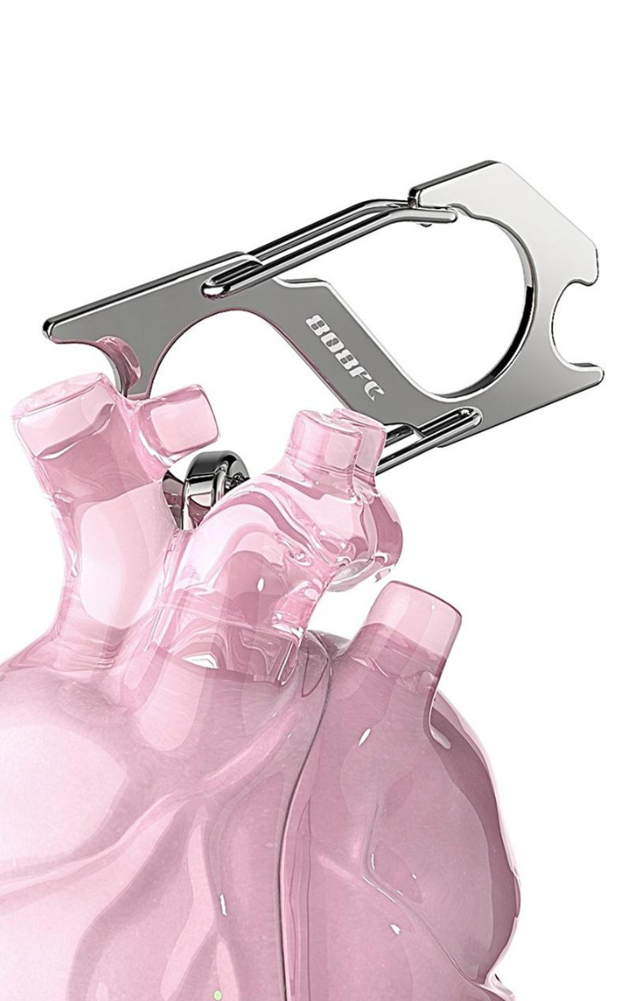 HEART GRENADE AIRPODS CASE - DREAMY JELLY PINK