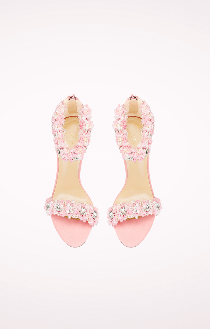 PETAL GRENADE HEELS - SUGAR PINK