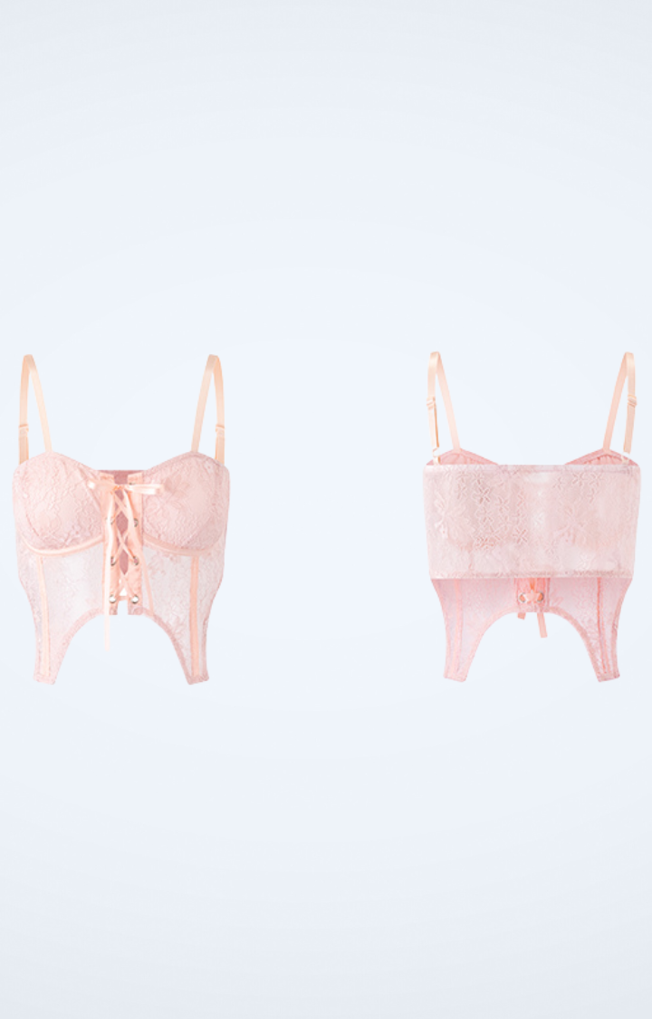 SWEET SIN PEACH CORSET
