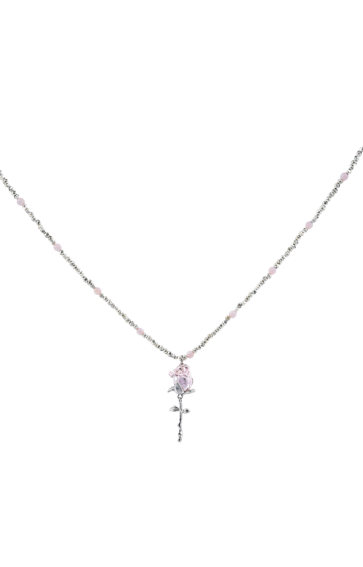 THE ROSE SIN ROSARY NECKLACE