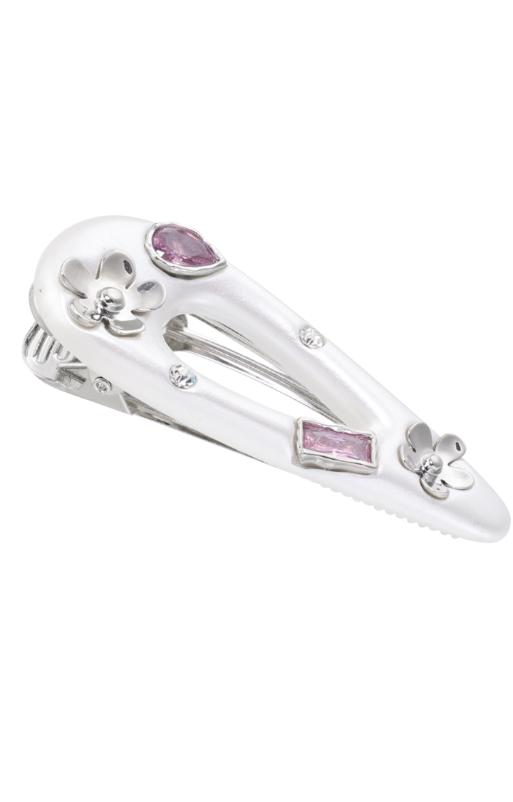 GLITTER BRAT CRYSTAL CLIP  ICE DROP / BAGUETTE