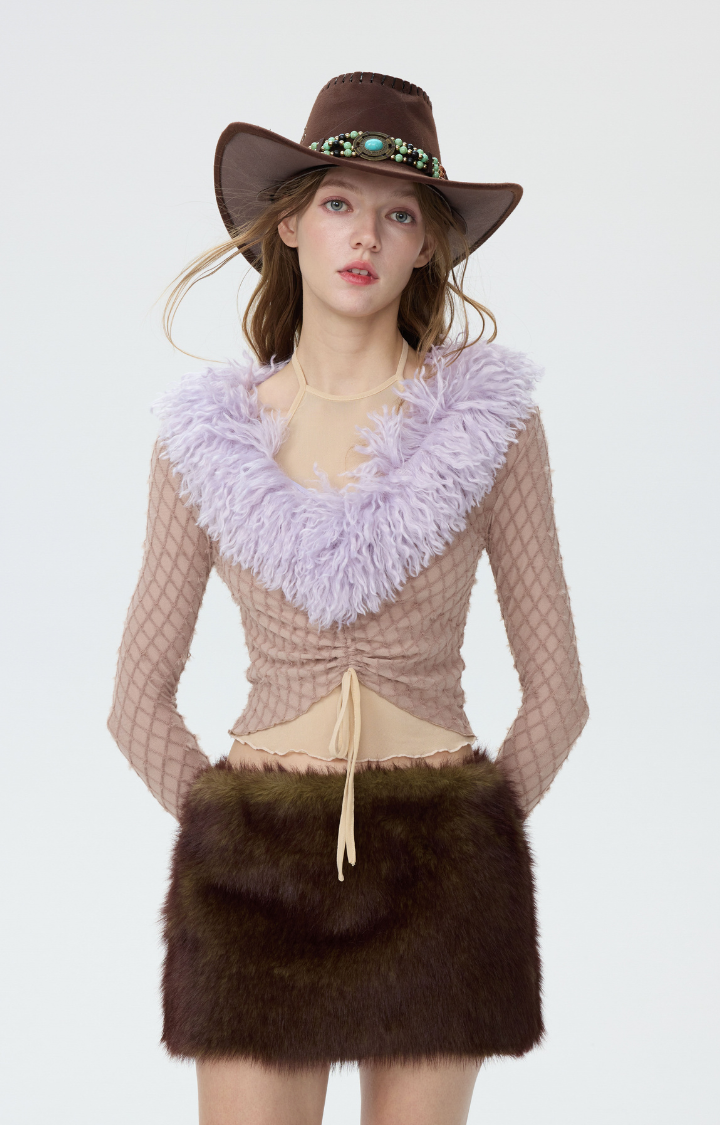 FLUFFY COWGIRL SIREN TOP