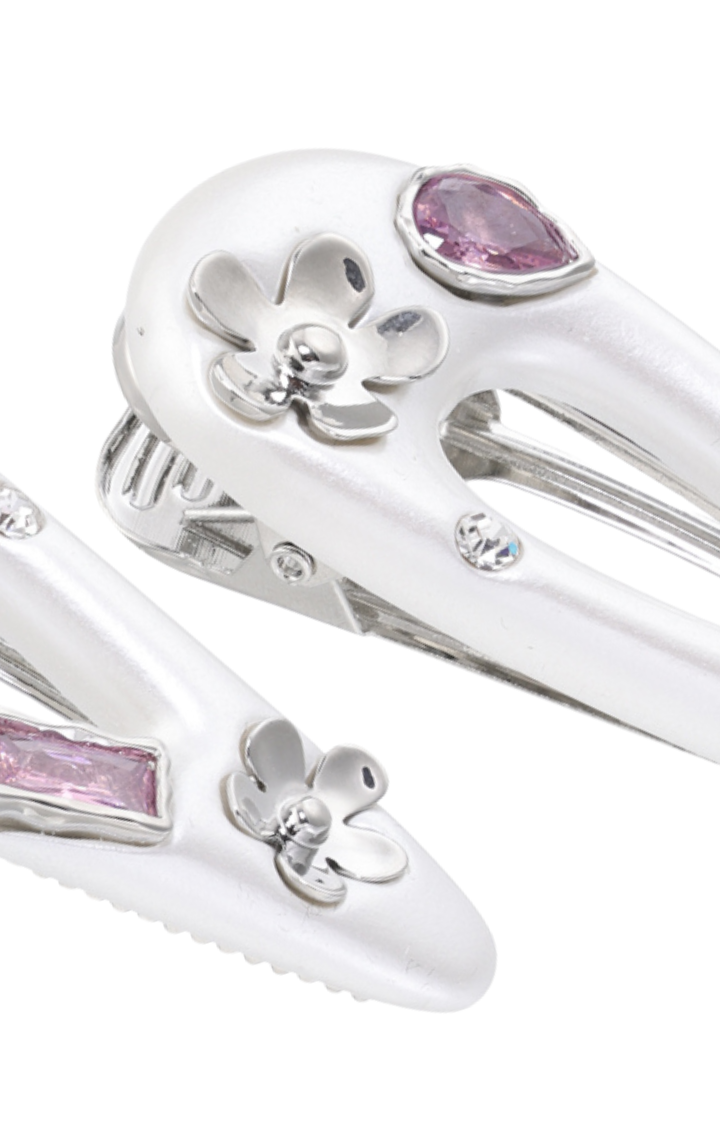 GLITTER BRAT CRYSTAL CLIP  ICE DROP / BAGUETTE