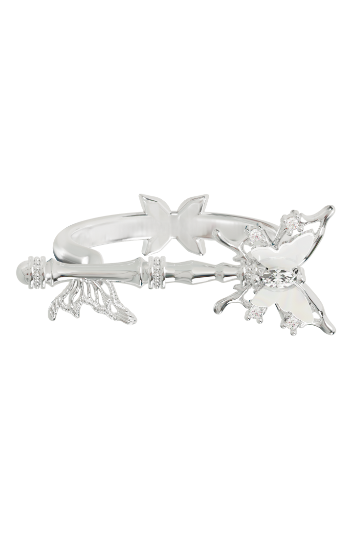 HEART & WINGED KEY RING DUO