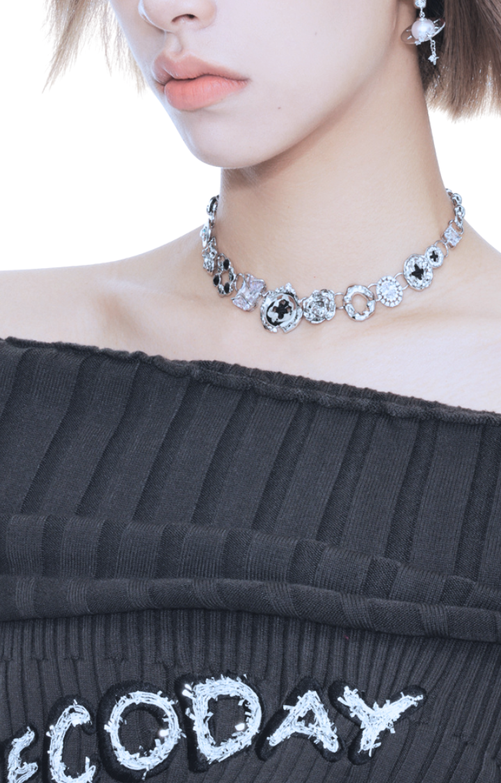 GUTTERKISS NECKLACE - OBSIDIAN DUST