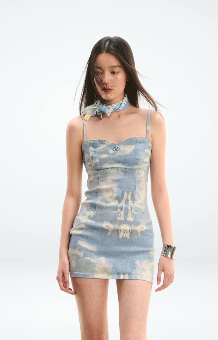 CLOUD BODYCON MINI DRESS