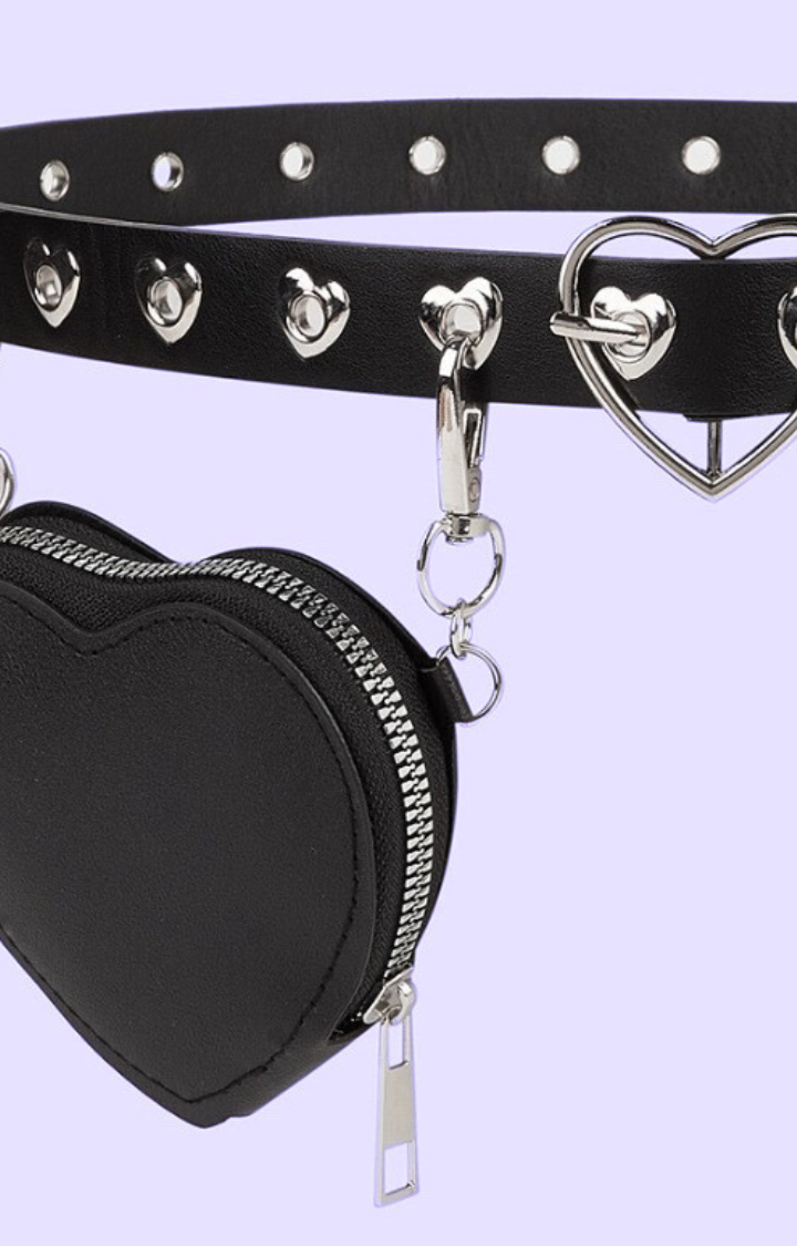 HEARTBREAKER MINI BELT WITH LOVE-POCKET CHARM