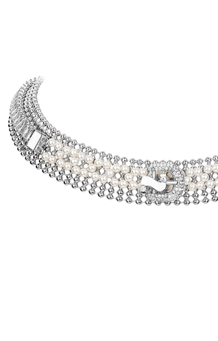 VEIL PEARL CHAIN CHOKER