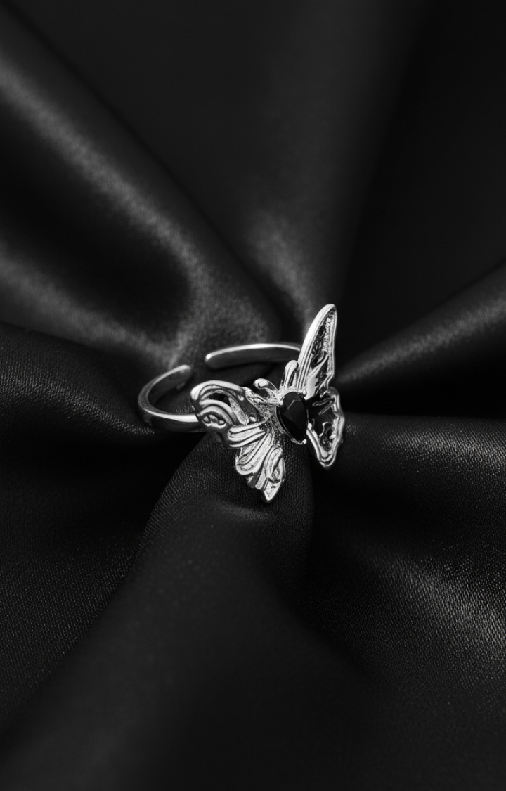 REBEL SCRIPT BUTTERFLY RING
