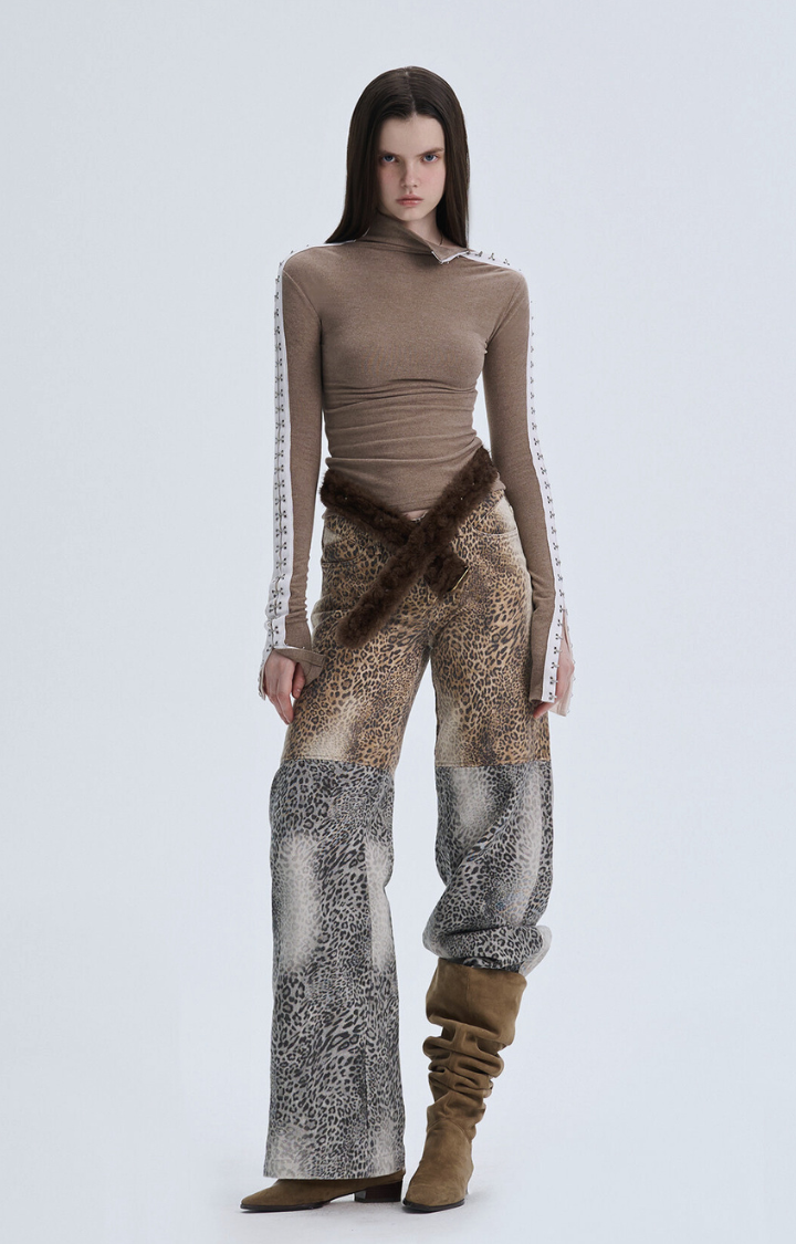 DAYBREAK VEIL REVERSIBLE TOP IN BROWN APRICOT