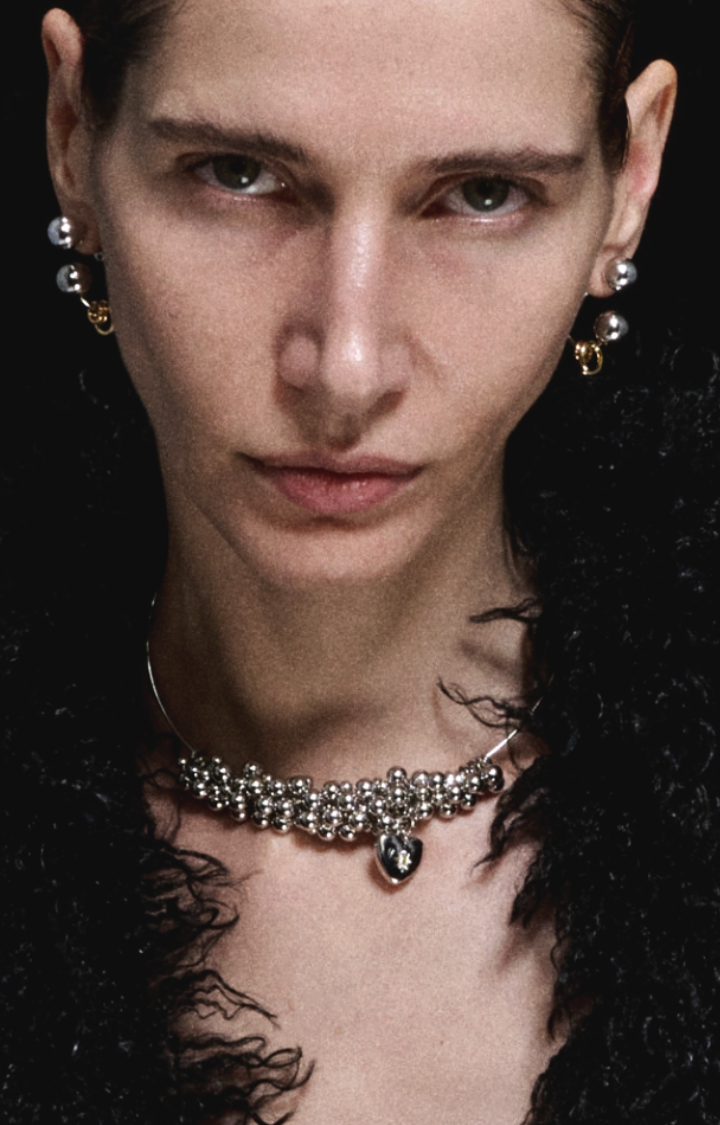 TETHERED HEART BEAD CHOKER