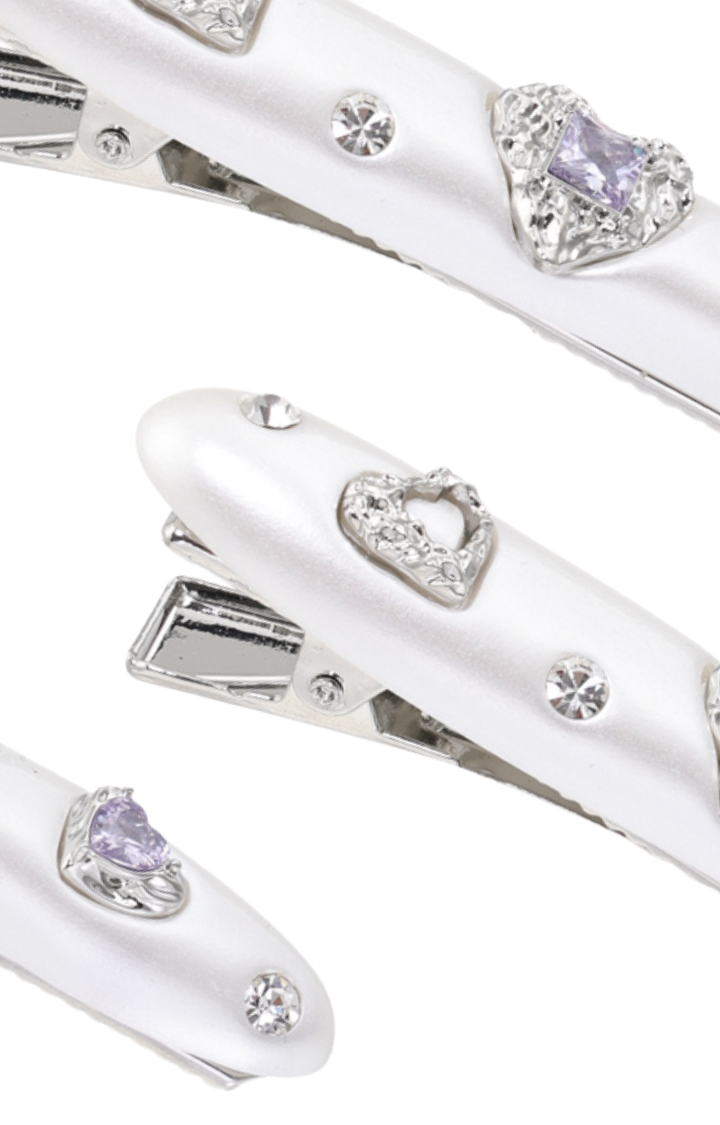 GLITTER BRAT CRYSTAL CLIP  ICE DROP / BAGUETTE