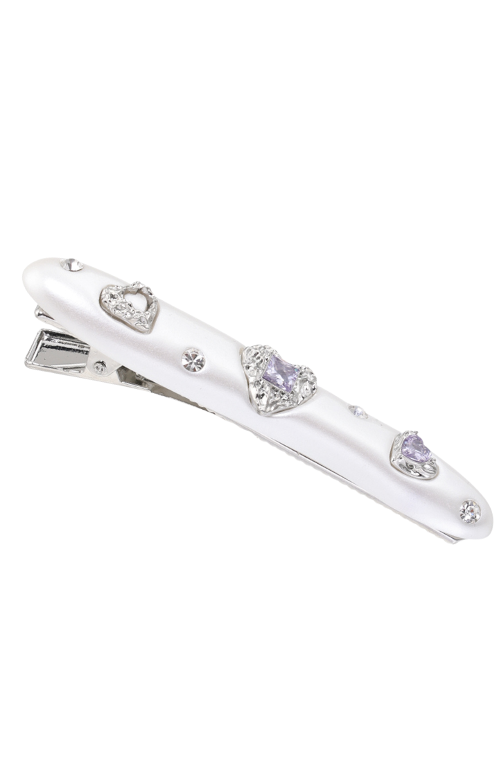 GLITTER BRAT CRYSTAL CLIP  ICE DROP / BAGUETTE