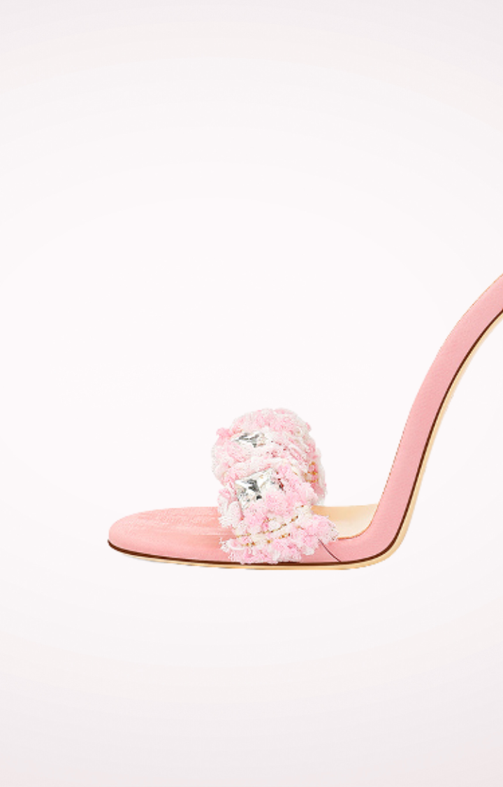 PETAL GRENADE HEELS - SUGAR PINK