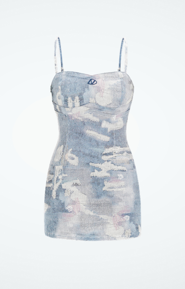 CLOUD BODYCON MINI DRESS
