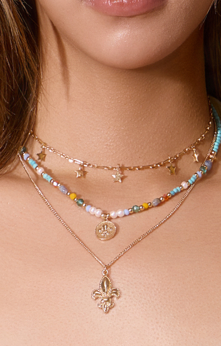 SUNSPELL VOYAGER LAYERED NECKLACE