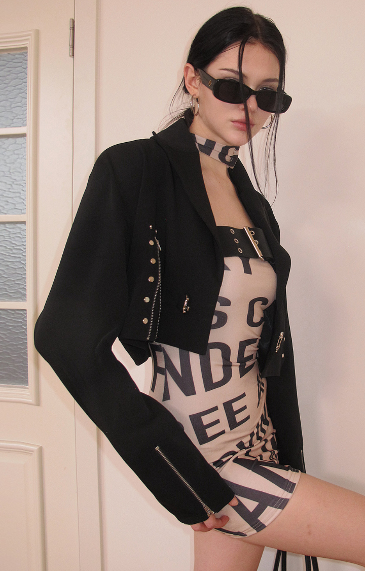 BRAT CODE STRAPLESS BODYCON DRESS