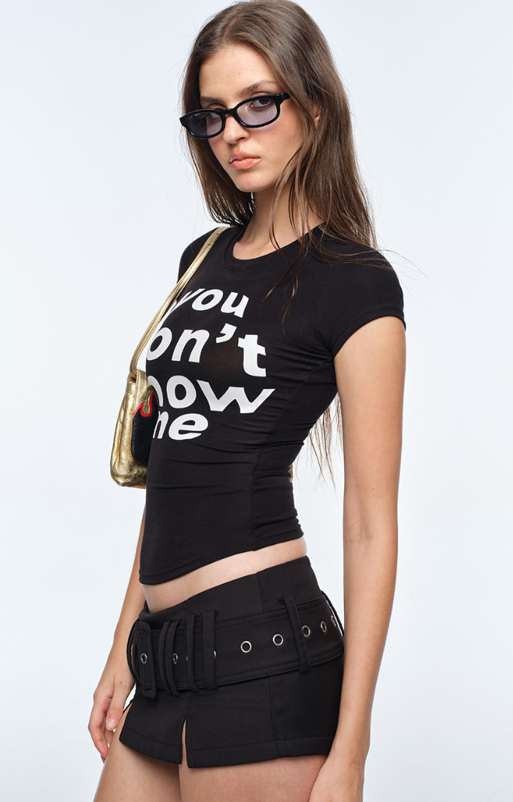 YOU DON’T KNOW ME SECOND-SKIN TEE