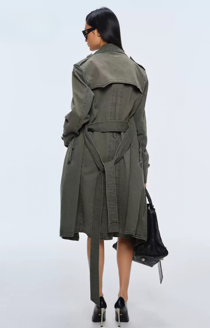 FADED COMMAND WASHED LONG COAT
