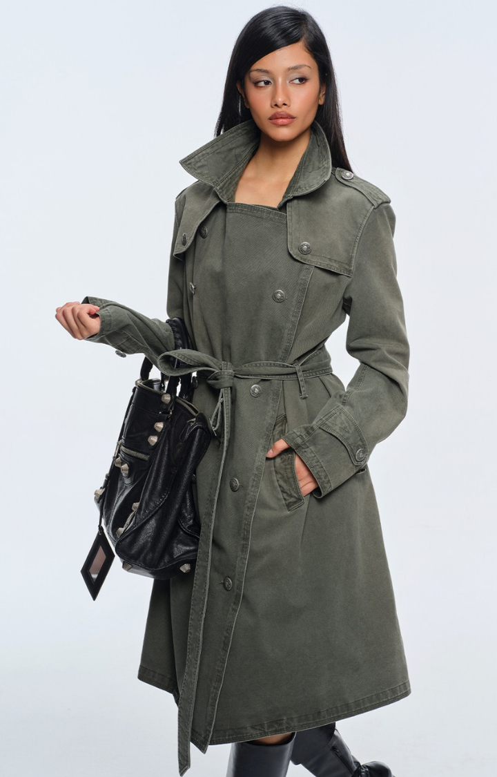 FADED COMMAND WASHED LONG COAT