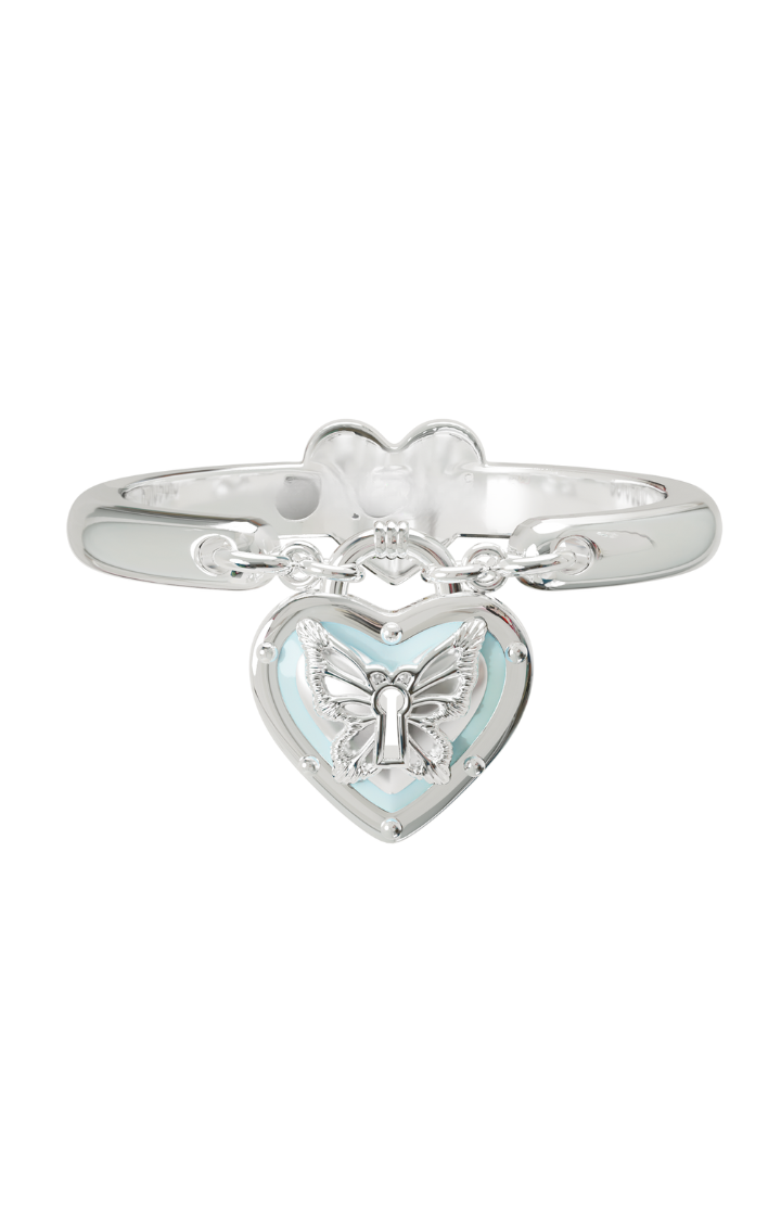 HEART & WINGED KEY RING DUO