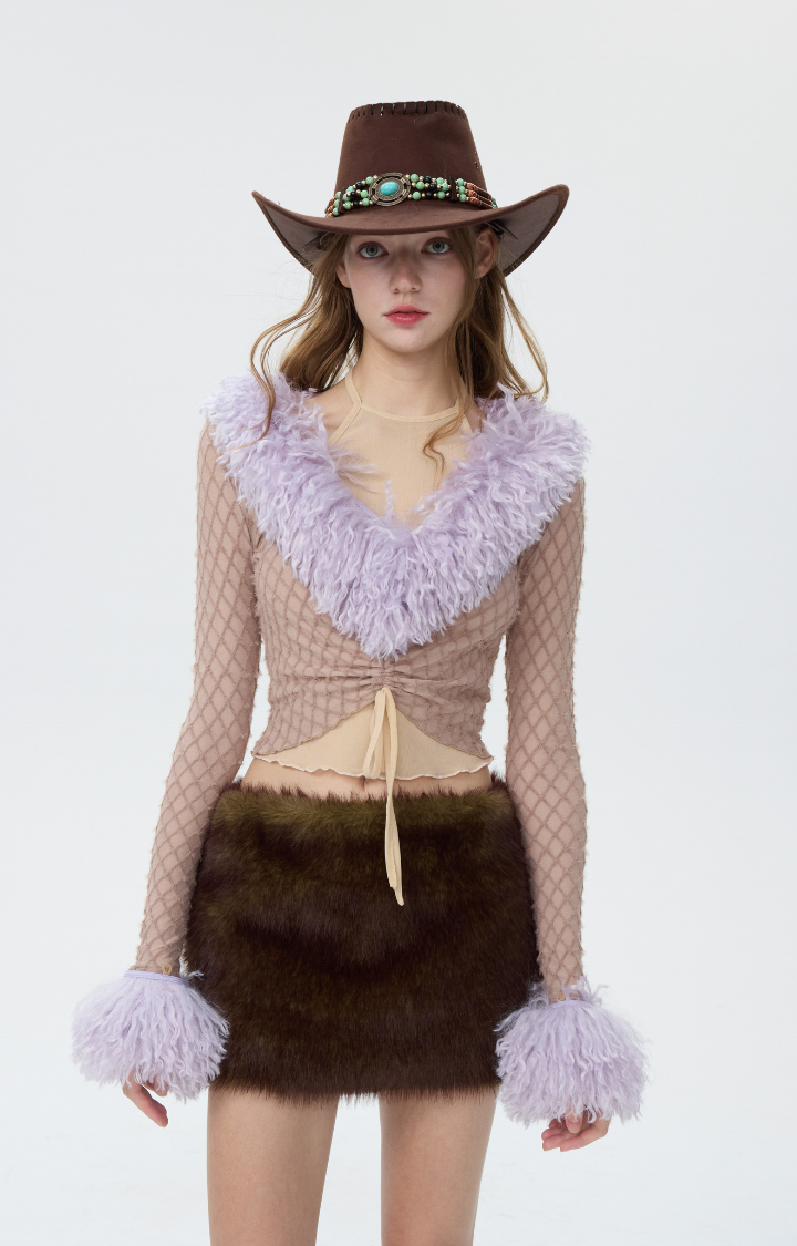 FLUFFY COWGIRL SIREN TOP