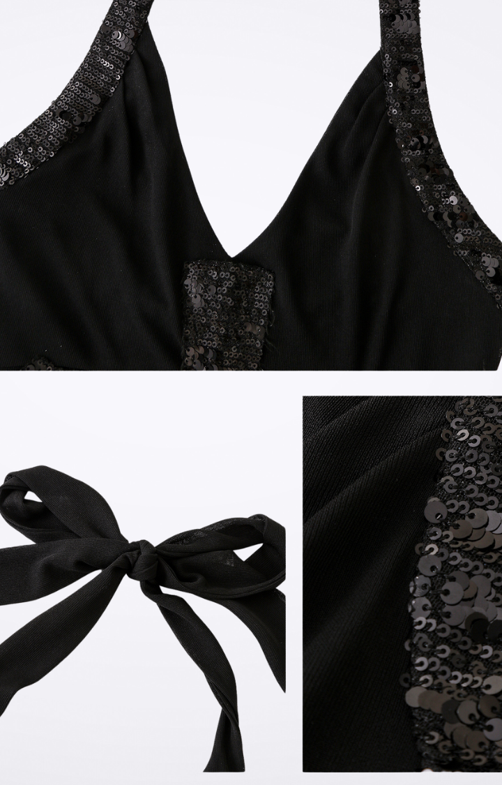RITUAL CRUSH HALTER DRESS