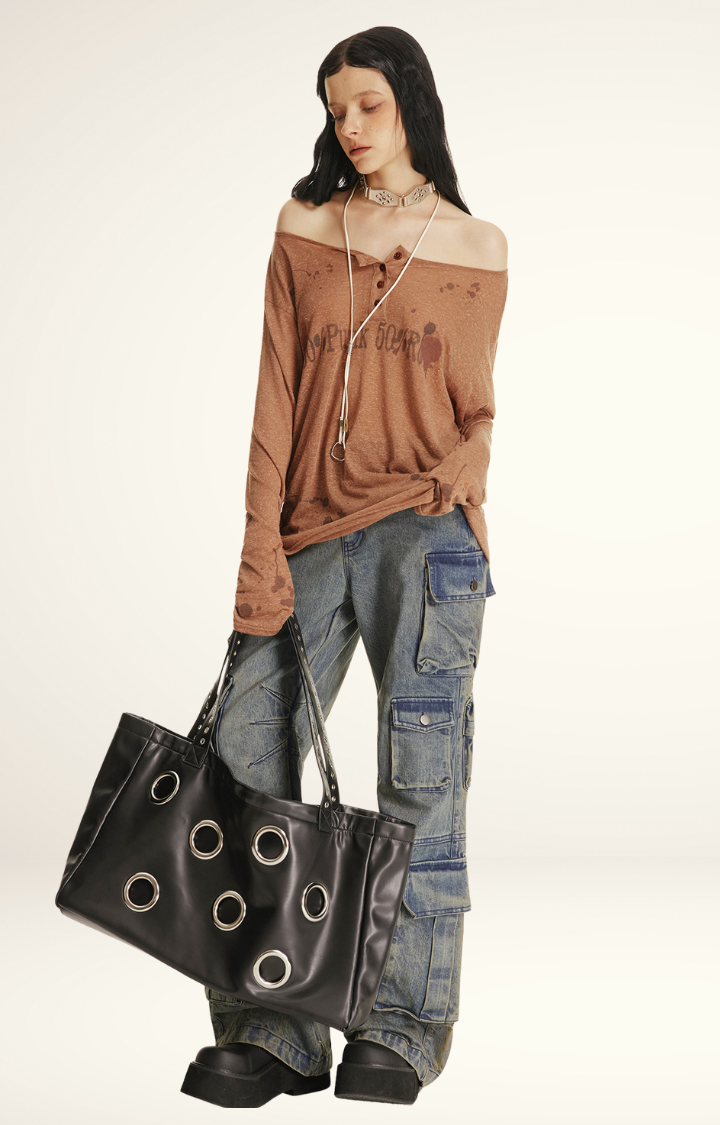 MIDNIGHT UTILITY MULTI-POCKET WASHED JEANS
