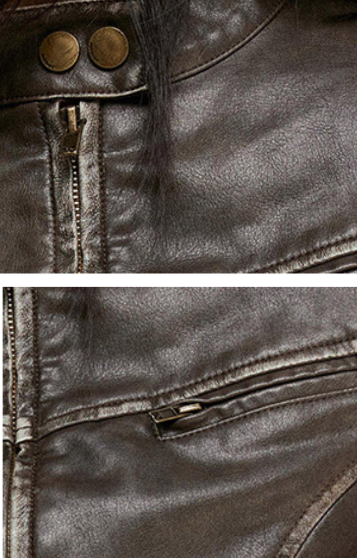 RUST CHAOS CROPPED JACKET