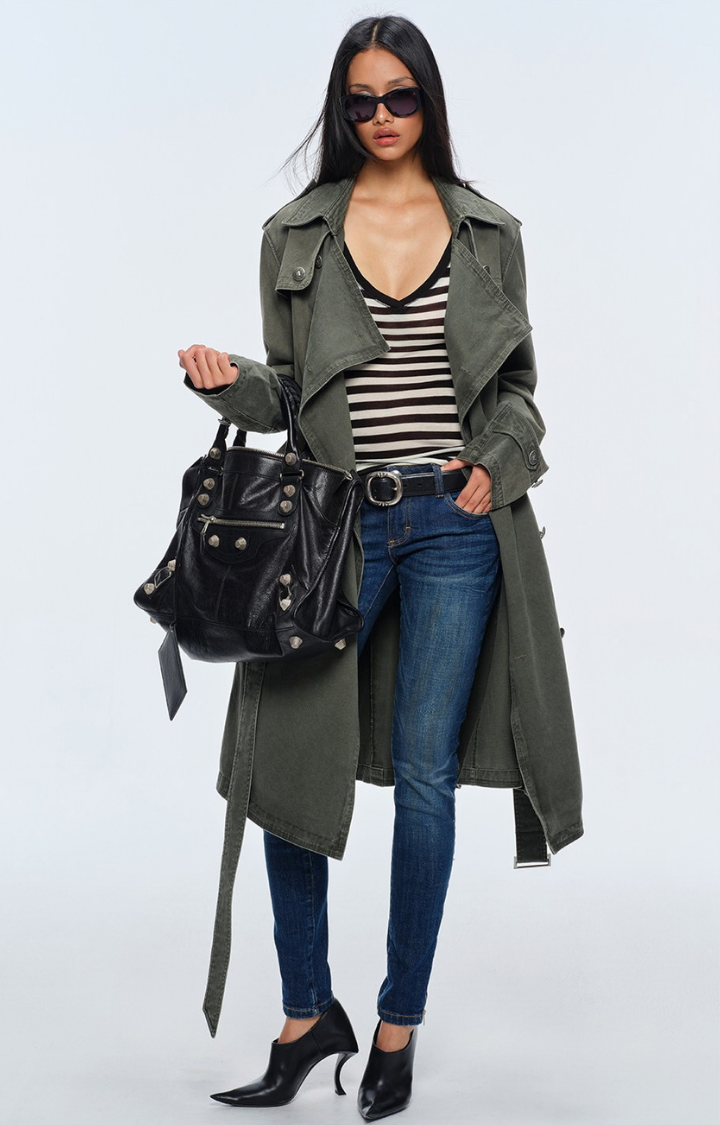FADED COMMAND WASHED LONG COAT