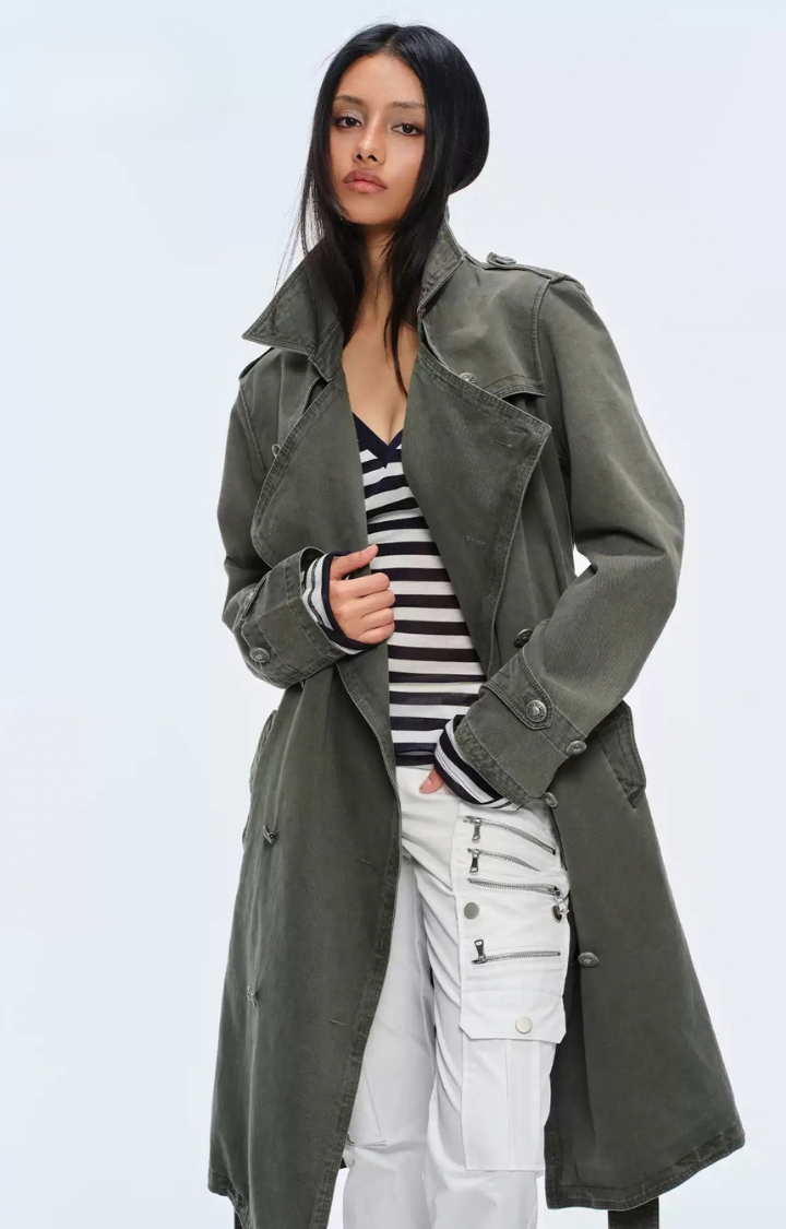 FADED COMMAND WASHED LONG COAT