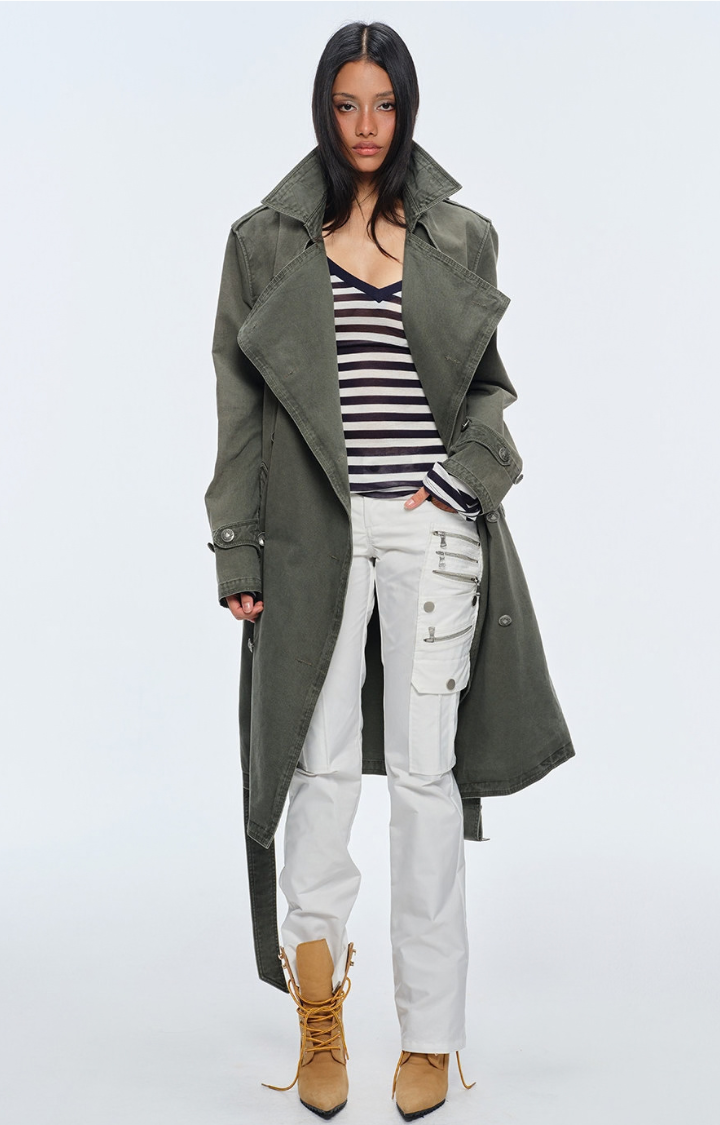 FADED COMMAND WASHED LONG COAT