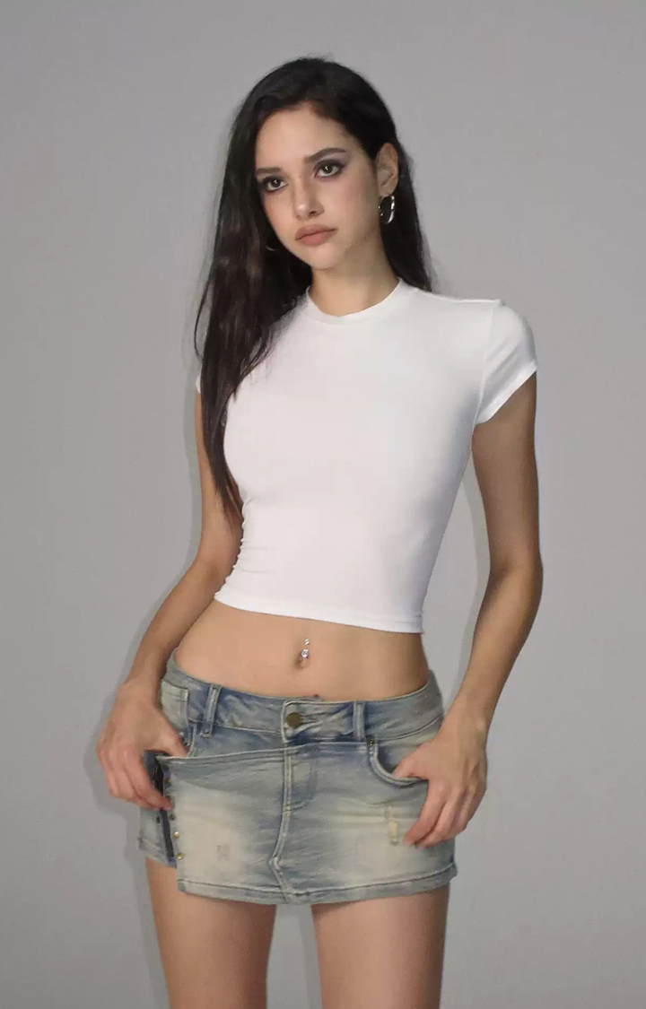 OFFRECORD OPEN-BACK TOP IN WHITE