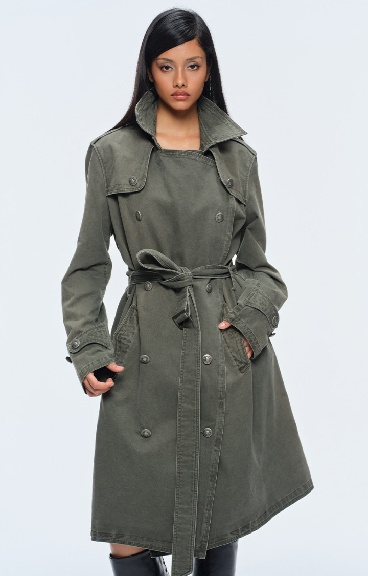 FADED COMMAND WASHED LONG COAT