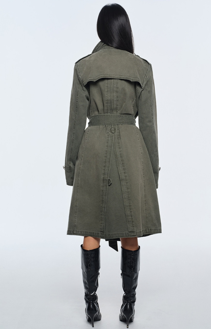 FADED COMMAND WASHED LONG COAT