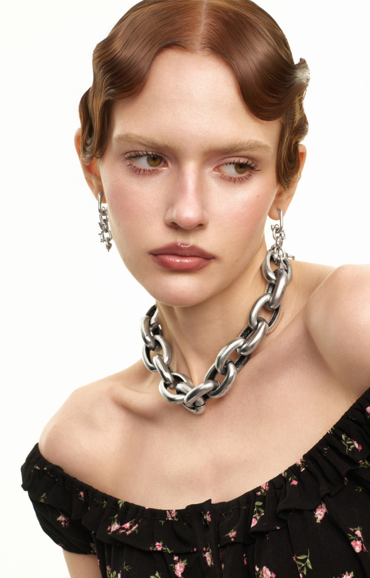 HEAVY HALO CHAIN CHOKER