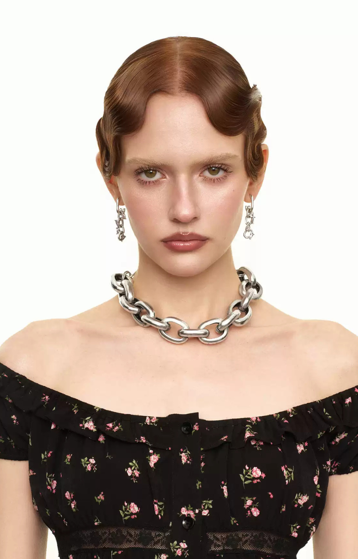 HEAVY HALO CHAIN CHOKER