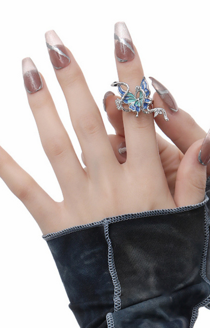 SERPENT WING BUTTERFLY RING