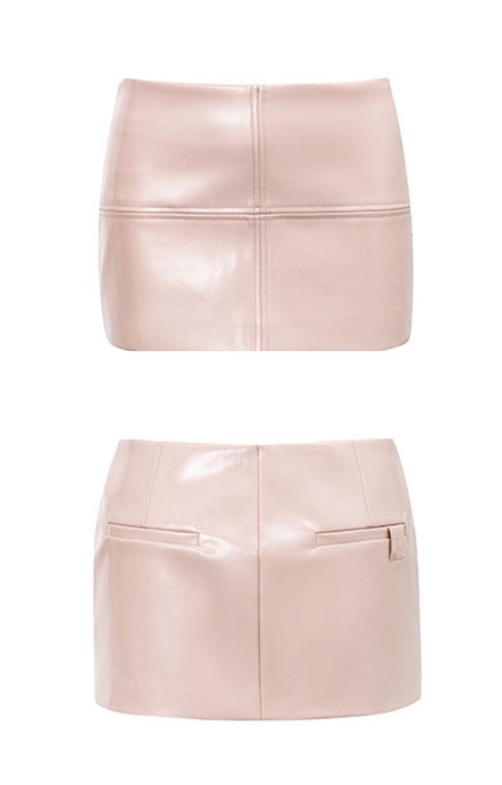VICE GRIP OIL-WAX SKIRT IN BLUSH VENOM