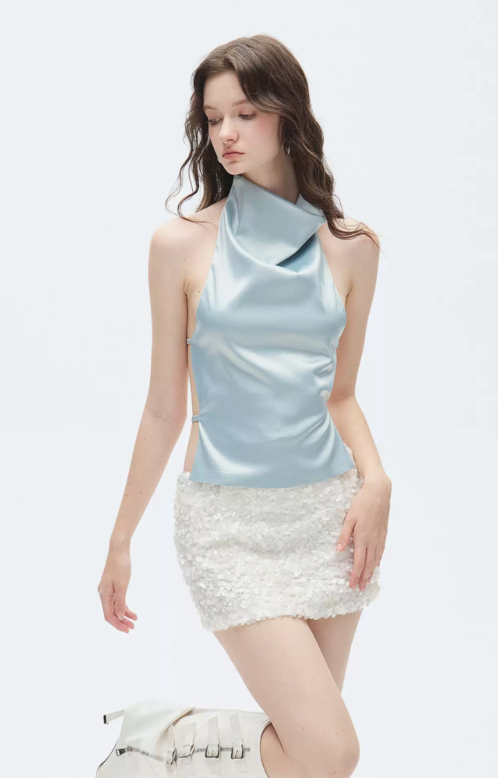 FROZEN STATIC SEQUIN SKIRT