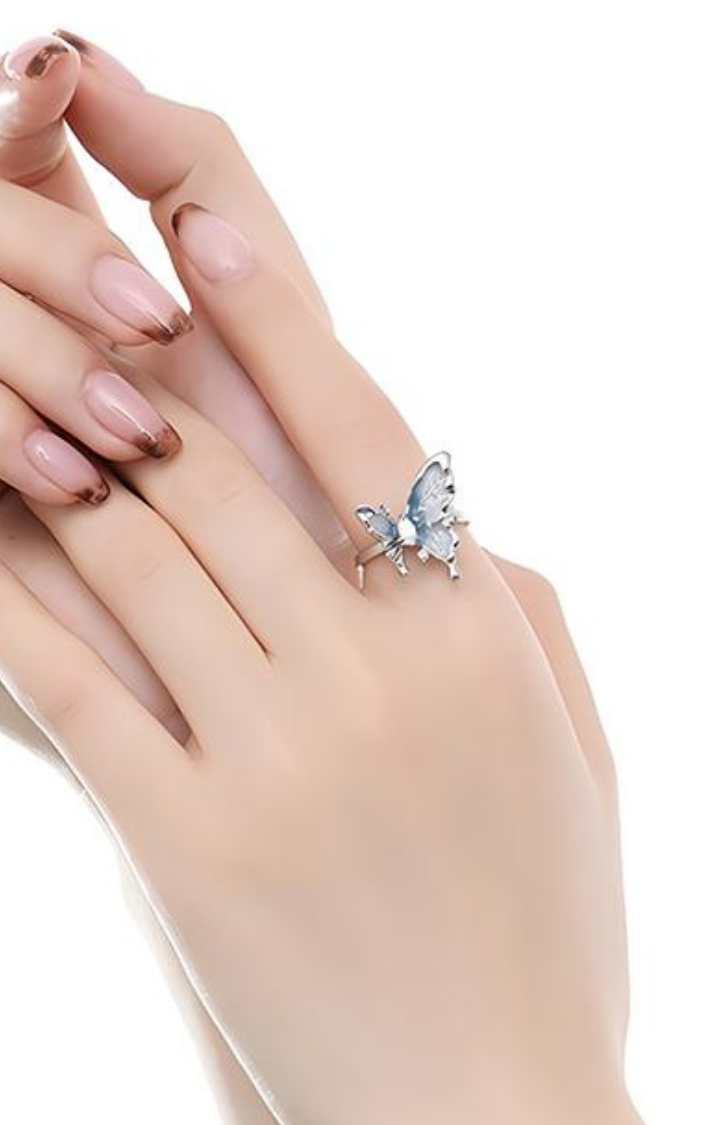 SAPPHIRE SKY BUTTERFLY RING