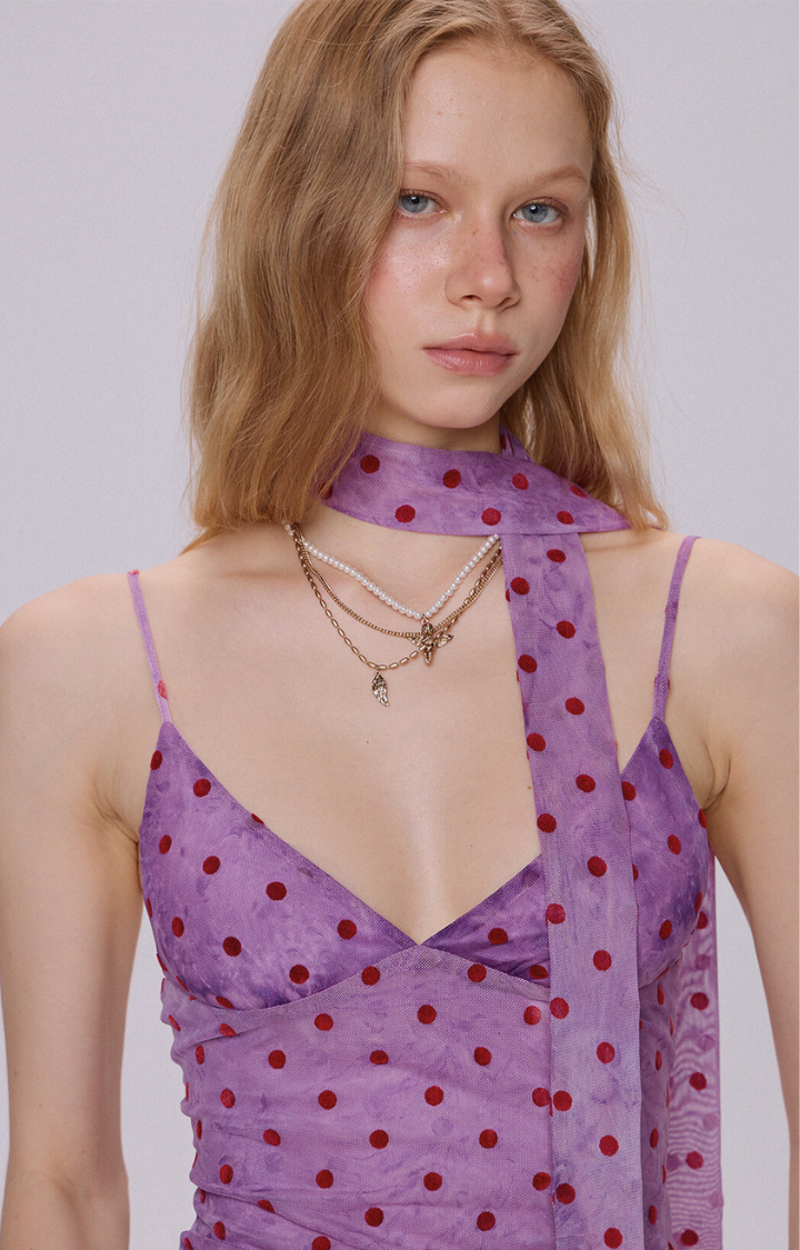 VIOLET VENOM VEIL TOP IN VIOLET POISON