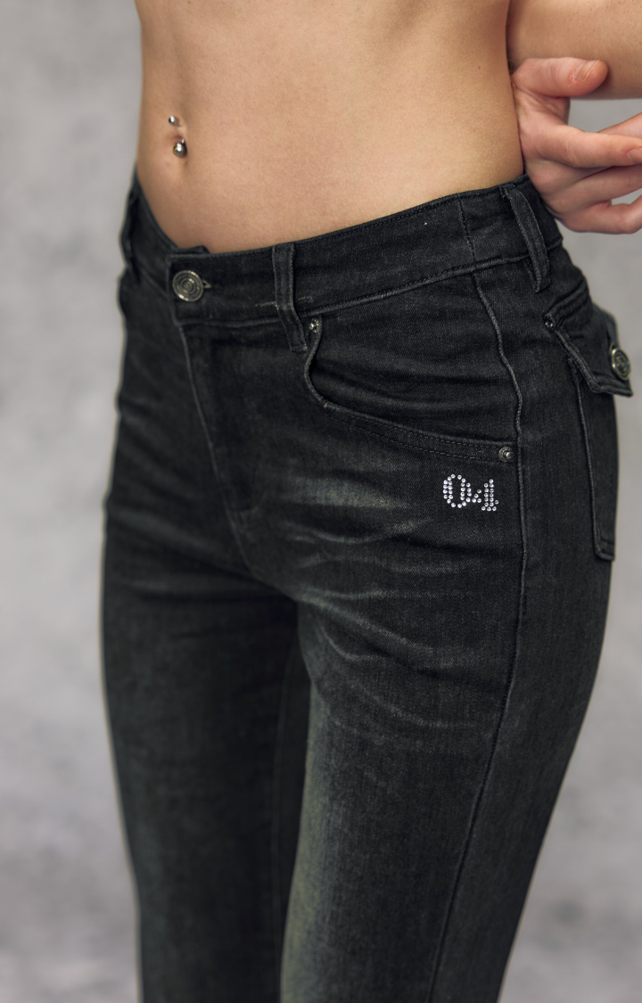 SILENT FLARE REBELLION JEANS IN ASPHALT SHADOW